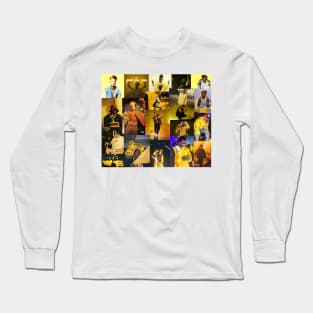 yellow rap collage Long Sleeve T-Shirt